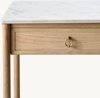 Nouvelle table à manger en bois massif de style américain