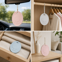 Tablettes de parfum suspendues en plâtre gravées avec logo personnalisé, design moderne pour désodorisant de voiture, armoire et petits espaces