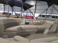 Bateau à ponton en aluminium de haute qualité personnalisé professionnel pour la pêche et la croisière avec certification