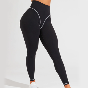 Logotipo personalizado de fábrica Bikini Costura Control de barriga Leggings Buttery Soft Gym Leggings para mujeres - Product Image 4