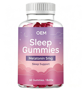 Gomitas para Dormir de Marca Privada OEM con 3 mg de Melatonina, L-Teanina, Manzanilla, Balsamo de Limón, Ayuda para Dormir - Product Image 1
