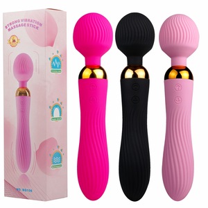 Vibromasseur double tête rechargeable, jouet sexuel pour adultes, baguette électrique AV pour masturbation féminine, massage corporel féminin, stimulation clitoridienne - Product Image 1