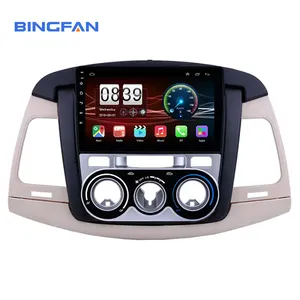 Capacitive Screen Full Touch Screen 9 Inch 2din Android 10 System Car Radio For Toyota Innova 2007-2011 Manual AC Car Player