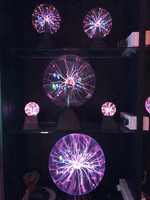 Pemasok Cina tepercaya 8 inci Dekorasi besar warna-warni listrik bola Plasma kaca ajaib Nebula tumbuh Orb lampu Natal