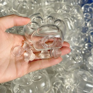DIY Clear Cat Paw TPR Hollow Transparent Ball Stress Relief Squeeze Toy Decompression Mold Fun Gift for Kids and Adults - Product Image 3