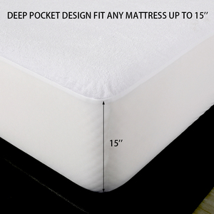 Protector de Colchón Impermeable de Algodón Premium, Cubre Colchón Transpirable - Product Image 2