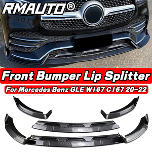 GLE W167 Front Bumper Lip Splitter <b>Diffuser</b> Spoiler Body Kit for Mercedes Benz W167 C167 GLE350 GLE450 2020-2022 <b>Car</b> Accessories - Product Image 4