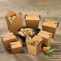Boîte à repas en papier kraft pliable en forme de burger, 500 ml, biodégradable, compatible micro-ondes, emballage à emporter
