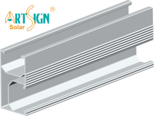 OEM Extruded Aluminium Profile PV Solar Panel <strong>Bracket</strong> Solar Mounting System Aluminum Railing <strong>Post</strong> Extrusion | Art Sign - Product Image 1