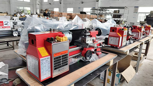 Mesin bubut logam Mini 7x14 DIJIN merek mesin bubut bangku kecil 550W dengan mengejar Dial roda gigi logam jenis kecepatan variabel dengan Diskon - Product Image 3