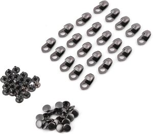 Boucles de lacets en alliage, crochets robustes pour bottes avec rivets, accessoires métalliques durables pour lacets de bottes, ensemble de pièces pour bottes d'escalade et de randonnée - Product Image 6