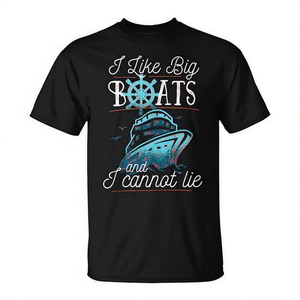 T-shirt sans manches « J'aime les grands bateaux et je ne peux pas mentir » pour les croisières – Produit promotionnel - Product Image 2