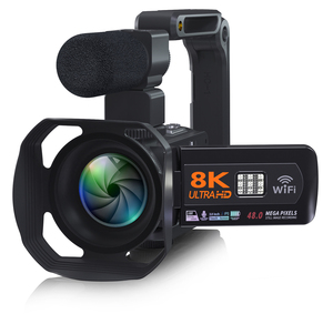 Caméra vidéo professionnelle Full HD 8k Caméscope WiFi 48MP Caméra de mise au point automatique avec zoom numérique 16X - Product Image 5