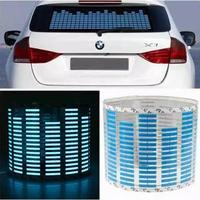 Décoration de voiture led son égaliseur el lueur autocollant el panneau autocollant el