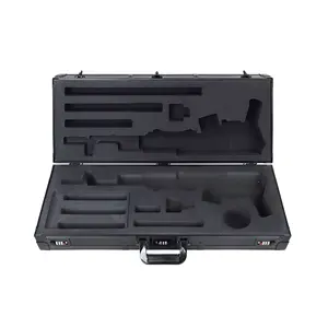 Factory Price Aluminum Frame Long Hard Gun Case Portable Locking Storage Box With Egg Foam