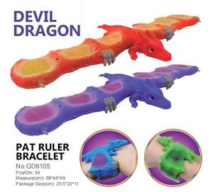 Thiết Kế Mới Vui Khủng Long Hình Dạng Dây Đeo Cổ Tay Tpr Nhựa Vỗ Vòng Tròn Tát Vòng Đeo Tay Trẻ Em Đảng Ủng Hộ Đồ Chơi Bóp Fidget Đồ Chơi - Product Image 1
