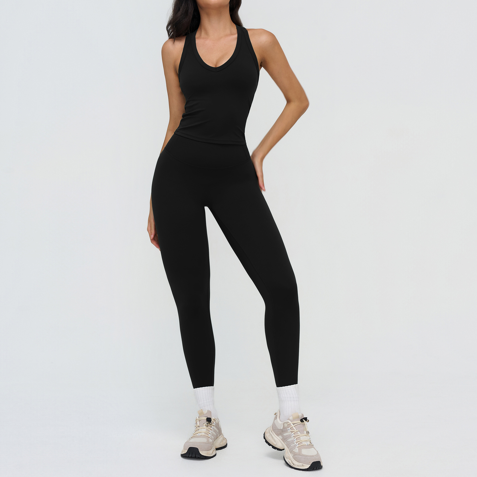 9307 vest 8047 trousers-premium black