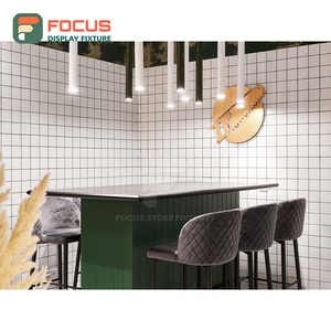 Mostrador de Servicio Profesional para Cafetería, Vitrina de Vidrio, Zona de Recogida de Pedidos, Mostrador de Servicio para Tienda - Product Image 2