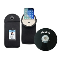 Porte-cartes de téléphone magnétique puissant à rotation libre, minimaliste, personnalisé, multifonctionnel, support à 2 couches, portefeuille magnétique pour téléphone