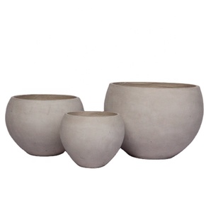 Pot de fleurs rond en fibre de verre pour patio et jardin, pour utilisation au sol à la maison, décoration intérieure, jardinières directes d'usine - Product Image 6