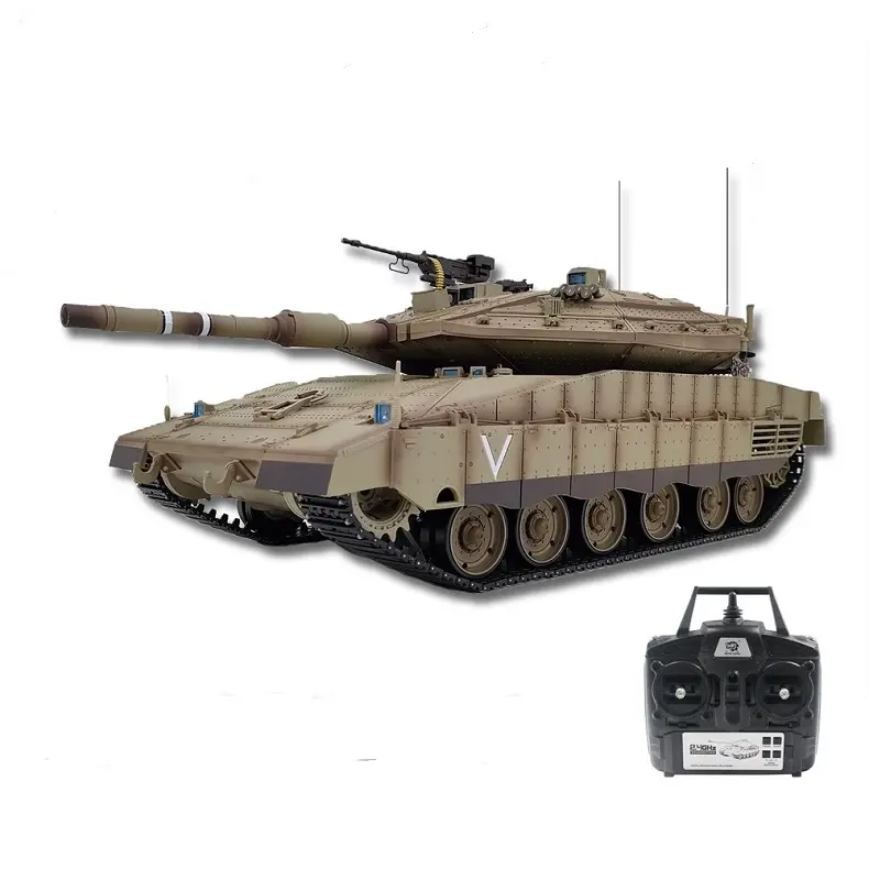 Henglong RC טנק 1/16 צה"ל מרכבה ראשי קרב צבאי 3958-1 TK-7.0 שלט רחוק דגם בחוץ צעצוע מתנה עבור בני