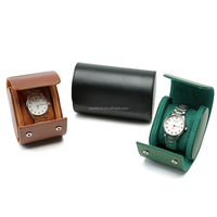 Boîte de rangement pour montres Sparktime avec logo personnalisé, 3 emplacements, coussin coulissant, emballage en cuir PU, motif litchi/crocodile, étui personnalisable