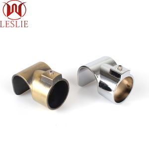 Accessoires de quincaillerie d'ameublement <span class=keywords><strong>Support</strong></span> de tuyau rond en alliage de zinc 25mm <span class=keywords><strong>Support</strong></span> de tube de garde-robe - Product Image 3
