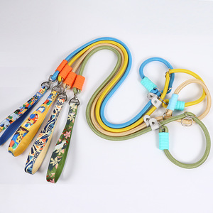 2026 NEW Fashion Walking Training <b>Tool</b> Durable Pet Leash Comfortable Padded Handle Slip Lead Adjustable Nylon Dog Rope Leash - Product Image 2