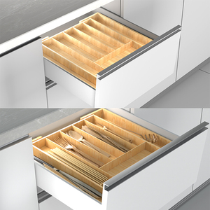 Bandeja Organizadora de Cubiertos Multifuncional Expandible de PET+PE Moldeada por Inyección de 60x40x30cm para Cajón de Cocina - Product Image 2