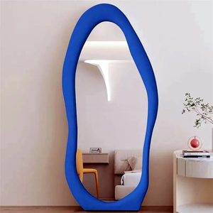 Specchio da terra a figura intera con cornice in flanella francese, ad alta definizione, per <span class=keywords><strong>camera</strong></span> da <span class=keywords><strong>letto</strong></span> - Product Image 2
