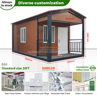Villa Modulaire Préfabriquée Moderne de Luxe en Conteneur 40 pieds, Extensible, pour Hôtel-Resort, Bureau Mobile, Assemblage Rapide, Maison en Acier Galvanisé