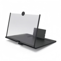 IDEAL Hot Sales 10 Inch 3d Mobile Phone Screen Magnifier Amplifier Stand Bracket Movie Game Magnifying Folding Phone Desk Holder