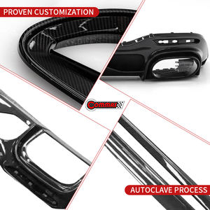 Kit carrosserie en fibre de carbone sèche style BraBs pour Mercedes SL SL43 63 R232 : Lame avant, lame arrière et jupes latérales - Product Image 3