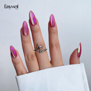 Easywell nouvelle mode luxe amande oeil de chat fait à la main presse sur les <span class=keywords><strong>ongles</strong></span> <span class=keywords><strong>faux</strong></span> <span class=keywords><strong>ongles</strong></span> personnalisés avec de la colle marque privée fournisseur d'art des <span class=keywords><strong>ongles</strong></span> - Product Image 1