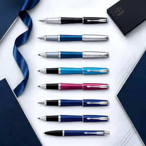 Stylo plume en métal Parker Urban avec logo personnalisé - Stylo promotionnel durable et résistant, écriture fluide, impression laser UV - Product Image 1