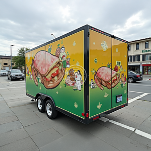 Commercial Concession Pizza Trailer Mobile Restaurant <strong>Food</strong> <strong>Truck</strong> Street Bakery <strong>Food</strong> Trailer Fully Equipped Kitchen - Product Image 6