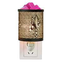 Mini bougie d'aromathérapie électrique brûleur à huile métal parfumé bougie murale cire fait fondre les chauffe-plats pour la maison