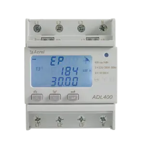 Acrel medidor de energia de corrente trifásico quatro fios duplo multifunções totalmente programável medidor de energia atual ADL-400
