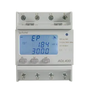 D'acrel Triphasé Quatre Fils Double Tarif Multifonction Entièrement Programmables Courant Entier Compteur D'énergie ADL-400