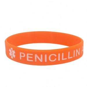 Pulsera de Silicona de Protección Ambiental y Seguridad, Pulsera de Goma de Advertencia Médica Hospitalaria para Alergias a la Penicilina - Product Image 3