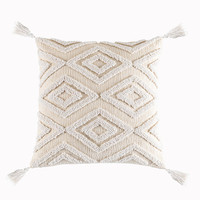 Housse de Coussin Touffue 18x18 Carrée, Géométrique et en Relief, Style Nordique Moderne et Simple, pour Chambre à Coucher, Gîte et Boîte de Rangement