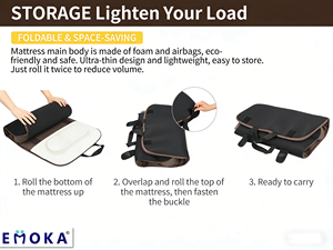 Colchoneta de Masaje Corporal Completo Portátil Popular OEM ODM, Colchón de Salud con Compresión de Aire y Función de Calefacción para Cuello, Cabeza, Piernas y Cintura - Product Image 4