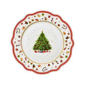 Nuovo stile Vintage 20 pz Santa dely Bone China piatto Set a forma di onda a forma di onda per la festa di casa uso ristorante di nozze - Product Image 3