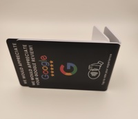 Tarjetas NFC de PVC Acrílico con Logotipo de Código QR Personalizado, Soporte para Reseñas de Google, 13,56 MHz, Tag213, 215, 216