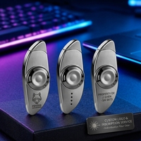 Briquet coupe-vent en métal de qualité supérieure avec logo personnalisé OEM, design Angel Eye, flamme simple, élégant, idéal comme cadeau