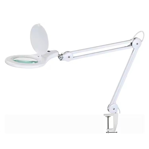 Swing Arm Hands Free <b>Clamp</b> Esthetician Magnifying Glass Working Task <b>Light</b> for Close Work Jewelry Repair Beauty Salon - Product Image 2