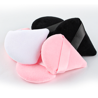Éponges de maquillage de bouffée de poudre de velours de triangle pour l'outil de fond de teint cosmétique de joint d'ombre de contour pour le visage et les yeux
