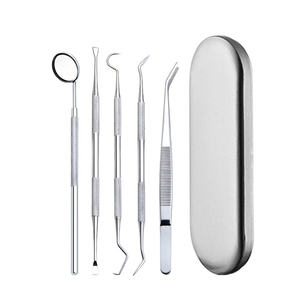 AJL 2026 Kit Professionale per Igiene Dentale in Acciaio Inossidabile, 5 Pezzi, con 5 Strumenti Dentali - Product Image 1