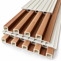 Panel Dinding WPC Tahan Air dengan Finishing Kayu untuk Pelapis Eksterior Bangunan Modern dan Dekorasi Fasad