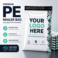 Sac d'expédition en polyéthylène personnalisé avec logo, imperméable, résistant aux déchirures, faible MOQ, auto-adhésif, pour e-commerce, vêtements, livraison par courrier